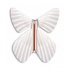 Papillon volant blanc plume