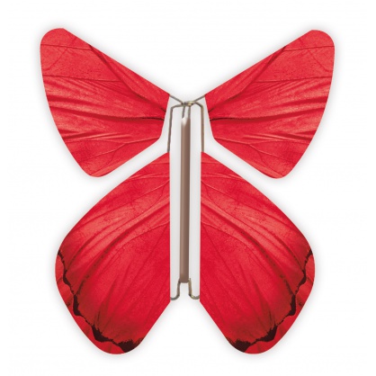 Papillon volant Printemps Rouge
