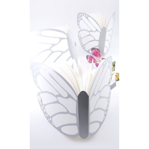 Butterfly Boocklet  silver + 10 Butterfies included Guestbook
