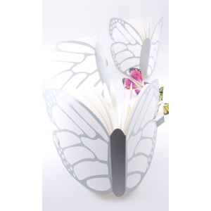 Livret Papillon Argent + 10 papillons inclus- LIVRE D'OR